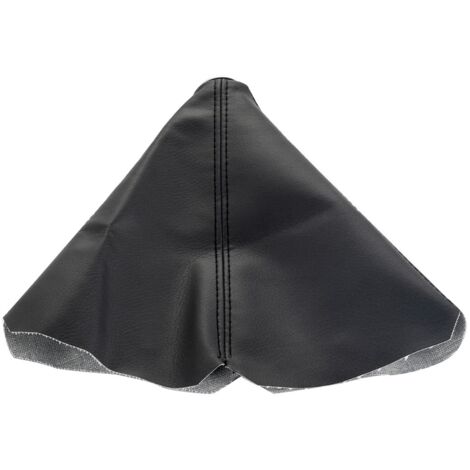 Housse de Levier de Vitesse En Cuir PU Noir pour Voiture, Housse Anti-Poussière pour Pommeau de Levier de Vitesse, Housse de Frein à Main Antistatique et Antidérapante pour Voiture(Noir)