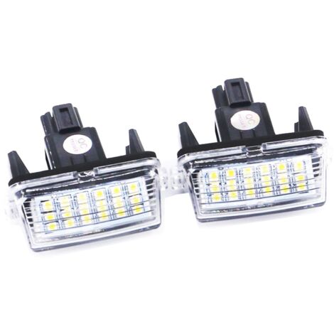 2Pcs Allume la Lampe de Plaque d'immatriculation de 12V SMD3528 La Plaque d'immatriculation de la Voiture LED de pour to/yota Co/Rolla Ya/RIS Ca/mry 12-15 Au/RIS VI/os Hybrid