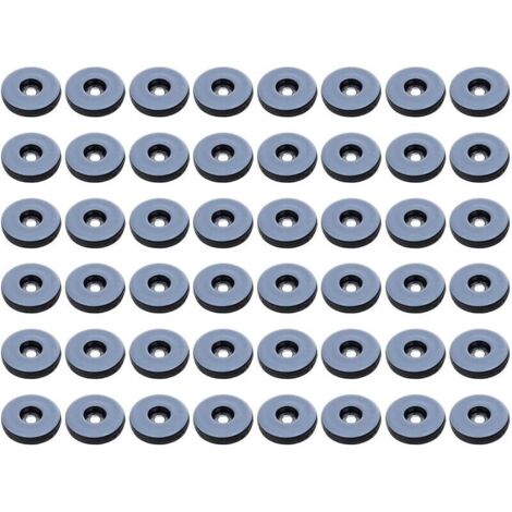 Patins Meubles,Lot de 48 patins de meubles ronds en tflon,Anti-vibration Patins Glisseurs pour Meubles - 19 mm,(Ronde)