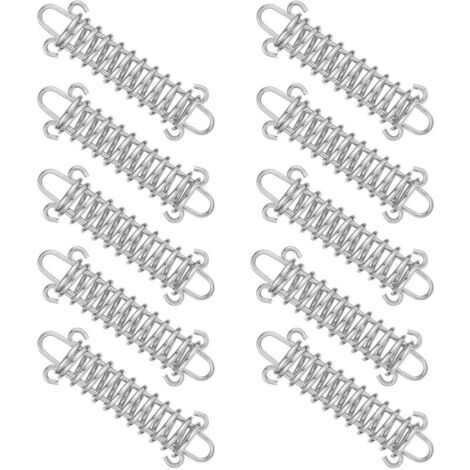 10 Pices Ressort de Tension Tendeur de Ressort en Acier Inoxydable Boucle de Corde de Ressort de Tente pour Tente Tendeur de Corde de Tente D\'auvent Convient