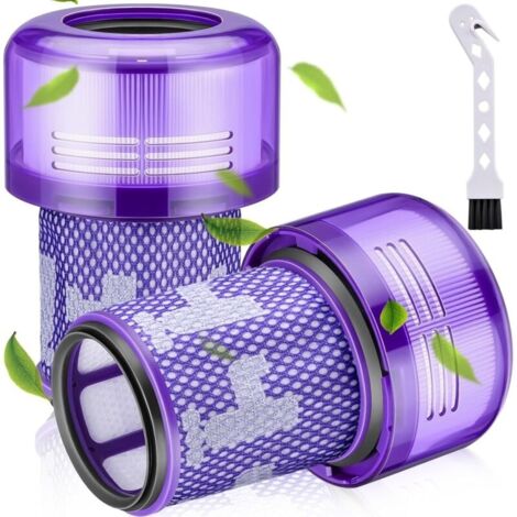 Lot de 2 Filtre pour aspirateur Dyson V12,filtre pour aspirateur Dyson V12 Slim,filtre HEPA de remplacement lavable pour aspirateur Dyson V12 Detect Absolute Extra,remplacement n 971517-01