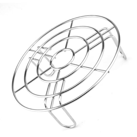 Support à Vapeur en Acier Inoxydable, Ronde Support de Cuisson Grille de Cuisson Grille Refroidissement de Cuisson Support pour Cuiseur Vapeur Accessoires pour friteuse, étuve, Four à Micro-Ondes