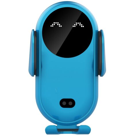 Chargeur sans Fil de Voiture, Support de téléphone de Voiture pour Prise d'air, Support de téléphone de Voiture Universel Station de Charge inductive pour Voiture (Bleu)