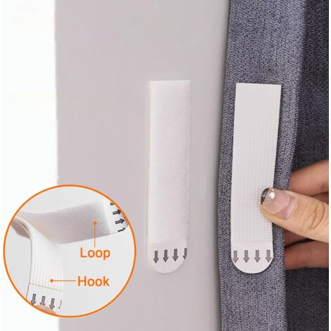 WEHOOM 36 Paires Bandes Accroche Tableau Adhésives - Sans Percer Jusqu'à 7kg, Blances