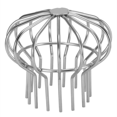 Filtre de Garde Ballon Gouttière Garde Gouttière Acier Inoxydable Sortie Tuyau Descente Garde Feuille Drain Sol pour Toit Balcon Cour Jardin(Tube 110)