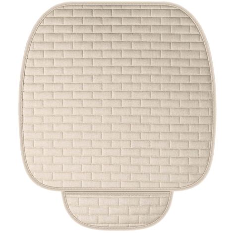 Coussin de Siège de Voiture, Coussin Voiture Siege Universel, Coussins de Siègeavant Doux, Coussin Voiture Siege Antidérapant, Couvre Siege Auto pour Voitures Résistant Aux Rayures (5251CM, Blanc)