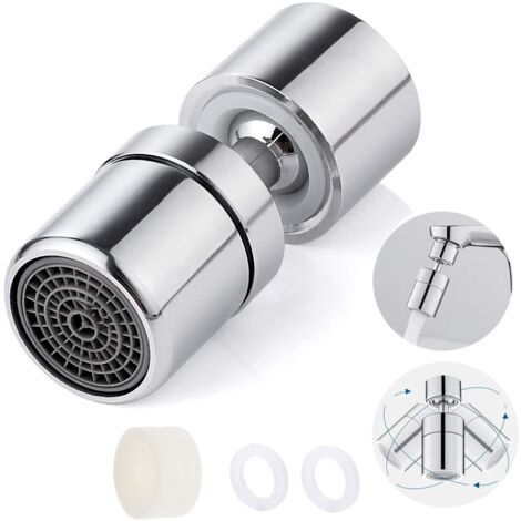 Robinet aérateur pivotant à 360°, M22/M24, rallonge de robinet économiseur d'eau, bec filtrant, pulvérisateur multifonctionnel réglable pour cuisine (1/5)