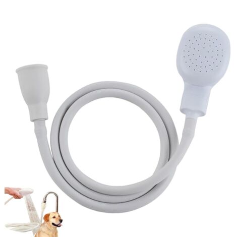 Pommeau De Douche Haute Pression, Pommeau De Douche pour Lavabo, Douchette De Salle De Bain avec Tuyau, Pulvérisateur De Robinet pour Animaux De Compagnie, pour Laver Les Cheveux (1/4)