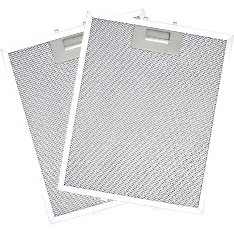 Aimoonsa – Lot de 2 filtres universels en aluminium 320 x 260 mm – 5 couches pour hotte aspirante – Filtre à graisse en métal