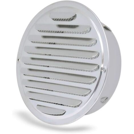 Grille d\'aération - ronde Grille d’aération,Acier Inoxydable Grille D\'aération Trou,Ventilation avec Filet, Rond Grille d\'aération de Tuyau d\'échappement,ø 100 mm (1/5)