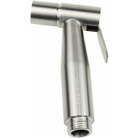 Douchette Bidet pour WC Acier Inoxydable Pulvérisateur de Couches Pulvérisateur à Bidet Manuel pour l\'hygiène personnelle Douche Salle de Bain WC -Argent