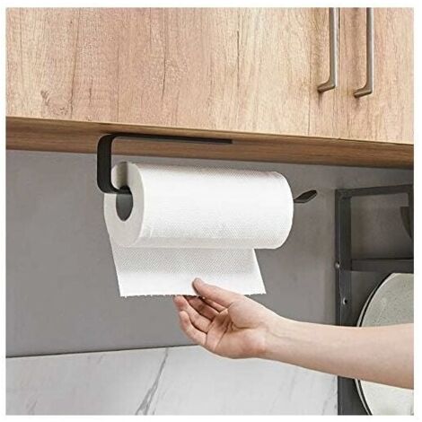 Porte Sopalin, Porte Rouleau Papier Cuisine, Porte Essuie Tout de Cuisine sous l\'armoire, Support Essuie Tout Derouleur Essuie Tout Support Sopalin Pas de Perçage (A-29,5cm)