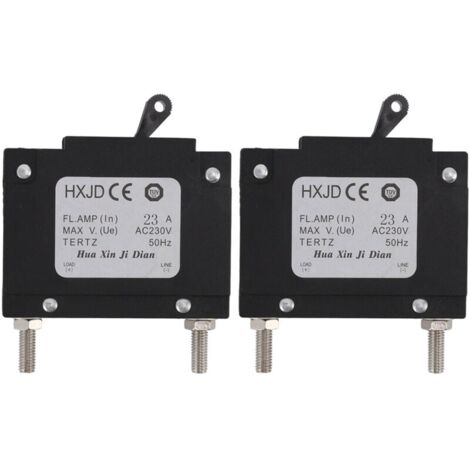 Disjoncteur de Générateur de 2 Pièces, Disjoncteur Professionnel de Générateurs D\'essence de Sécurité avec le Commutateur pour des Générateurs D\'essence 23A 230V