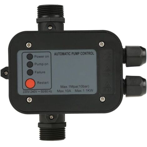 Contrôleur de pression pour pompe - Pressostat 10 bar sans câble - 220V Pressostat Pompe à Eau Contrôleur