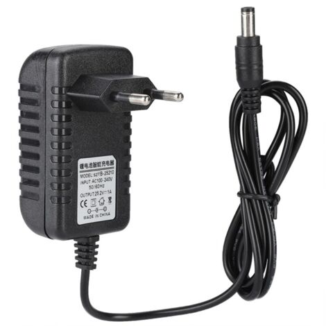 Adaptateur de chargeur Li Ion 25.2V/1A à charge rapide, entrée 100‑240V, protections multi-niveaux, prise EU