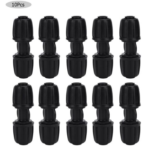 10 Pices Connecteur D\'eau Droit Raccord D\'irrigation Goutte Goutte de Jardin pour quipement D\'arrosage de Tuyau PE 16mm