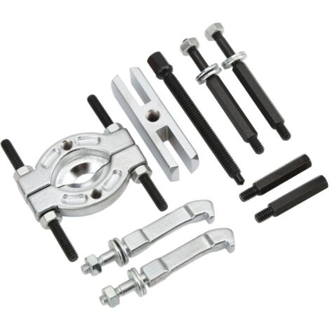 Ensemble d\'extracteurs de roulement, 9pcs extracteur d\'engrenage et kit de séparateur de roulement, kit universel d\'outils de retrait de roulement de pignon pour essieu de moyeu de roue, pigno