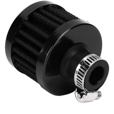 Filtre à air pour mini voiture, filtre d'admission d'air, filtre de reniflard de carter moteur, filtre de couvercle de soupape universel 25 mm (noir)