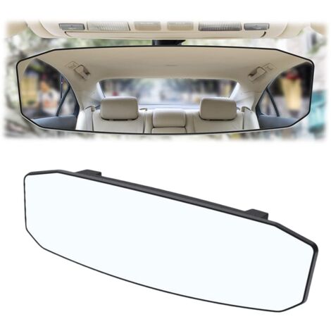 Retroviseur Interieur Voiture, Intérieur de Voiture Rétroviseur Remplacement Panoramique, Grand Angle Rétroviseur Miroir Auto Intérieur Voiture Anti-éblouissement Vue Arrière Miroir(Grandes)