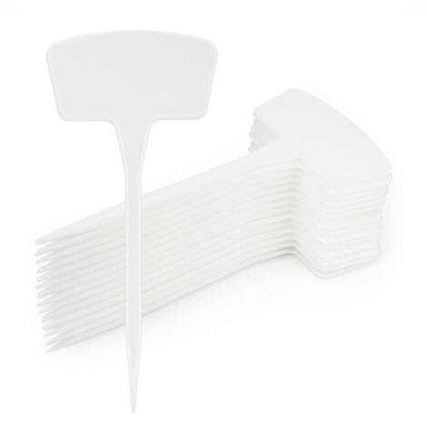Étiquettes pour plantes 30 x 26,5 cm, étiquettes pour jardin extérieur, grandes étiquettes en plastique pour légumes, étiquettes blanches pour semis (1/5)