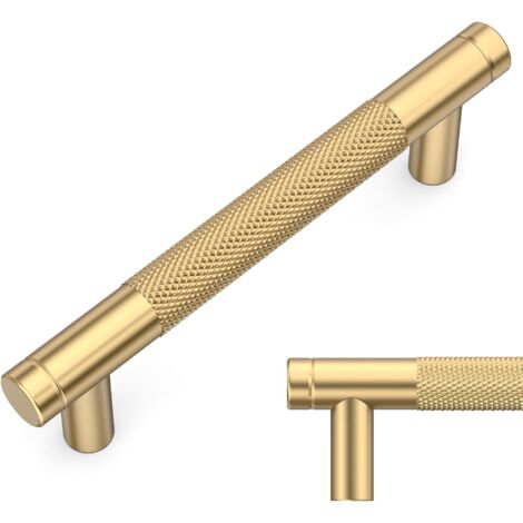 10 Pièces Poignee de Meuble Cuisine Or Champagne 96mm Poignées Meubles avec Vis, pour Bureaux, Tiroirs, Armoires, Placard
