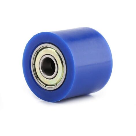 Galet tendeur de chaîne, galet de guidage de tendeur de chaîne pour mini-moto, quad, moto tout-terrain (bleu - 8 mm)