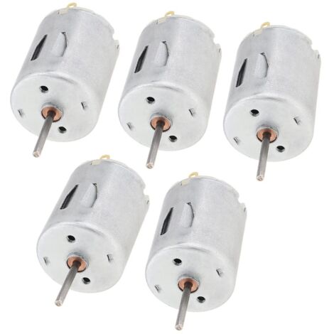 Lot de 5 moteurs haute vitesse R280 DC 12-24V 24000 tr/min pour jouets DIY, mini-ventilateurs, pompes à eau et instruments de beauté