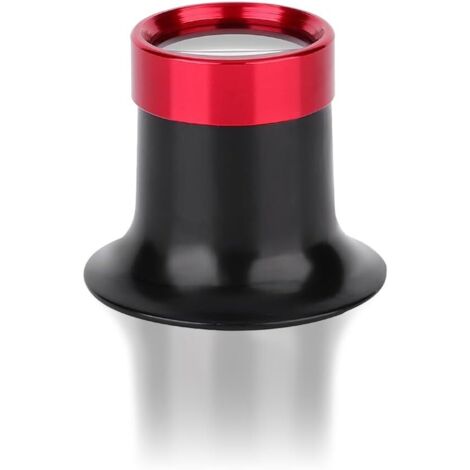 10X Loupe Horloger, Réparation de Loupe Oculaire en Alliage d'Aluminium Loupe de Bijoux Lentille Bijoutier d’Inspection pour Timbre Coin pour Lecture Tous Les Travaux de Précision Couture