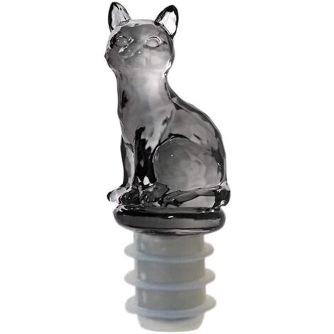 Bouchon de bouteille de vin ou de champagne Black Cat Design