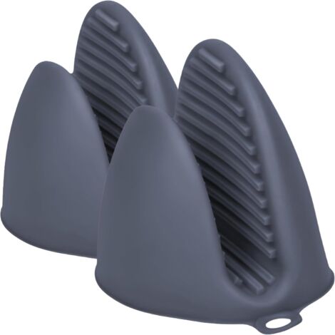 Lot de 2 Gants de Cuisine en Silicone Accessoire Cuisine pour Friteuse à Air, Durables et Résistants aux Hautes Températures, Souples, Adhérents et Faciles à Laver
