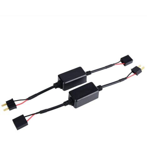 Décodeur de Phare LED, 2 Pièces Voiture LED Décodeur de Phare Radio Audio Anti-interférence Filtre D'annulation D'erreur pour H7
