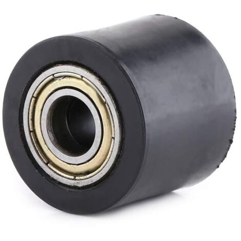 Galet tendeur de chaîne, galet de guidage de chaîne pour mini-moto, quad, moto tout-terrain (noir - 10 mm)