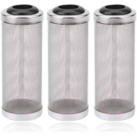 Lot de 3 protections de filtre pour aquarium, grilles de protection pour poissons et crevettes, empêchent les poissons d'être aspirés par le filtre, 16 mm