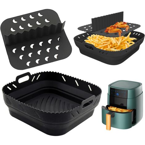 Moule en silicone pour friteuse à air chaud COSORI 5,5L XXL/Ninja Speedi 5,7L - Accessoire pour friteuse à air chaud Philips Cosori Ninja Speedi - Accessoires pour friteuse à air chaud