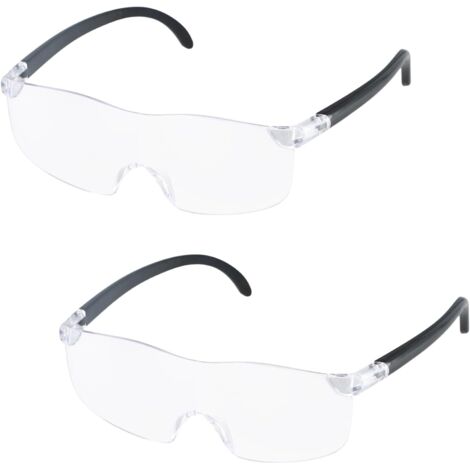 Pièces Lunette Loupe Grossissante, 300% Lunettes loupes de Lecture, Lunette Loupe Mains Libres, Loupe à Montage sur Tête Anti Lumière Bleue pour Personnes âgées Lecture Travail