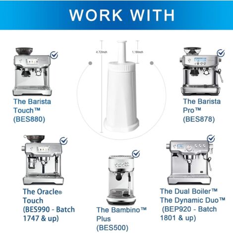 Lot De 6 Filtres à Eau Charbon Actif Pour Machine à Café Ninja Luxe (ES601) - Améliore Le Goût Du Café