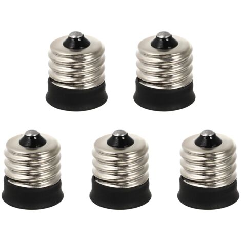 Adaptateur Douille Ampoule Vers E14 - Lot De 6 Pièces, Convertisseur Culot E27 Vers E14, Tension 220V - Pour Bureau, Couloir, Atelier