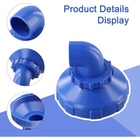 NHTJTHE Buse Entrée Piscine 38/32 Mm – Tête Réglable Pour Piscine Hors Sol