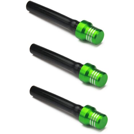 Lot de 3 valves de bouchon de réservoir d'essence, évent de réservoir d'essence pour moto, tuyau d'évent respirant pour pit bike, dirt bike, quad et tout-terrain – Vert