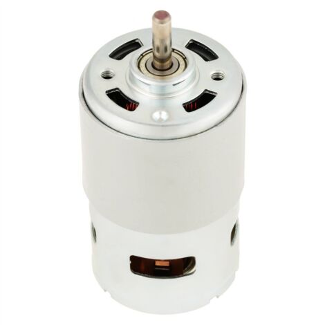 Moteur 12000 tr/min, micromoteur 775, réducteur haute puissance, à balais, arbre cylindrique de 16 mm, 12 V CC, pour ventilateurs et jouets électriques (12000 tr/min)