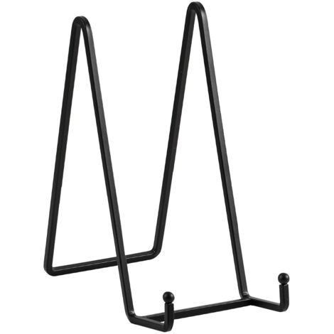 Lot de 4 Supports d'Assiette pour Présentoir, Support de Plaque en Fer Doré 150 mm, Support de