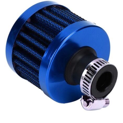 Filtre à air pour mini voiture, filtre d'admission d'air, filtre de reniflard de carter moteur, filtre de couvercle de soupape universel 25 mm (bleu)