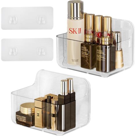 Pièces Etagère Douche, Étagère Salle de Bain, Etagere Murale sans Percage, Étagère Salle de Bain Sans Perçage, Rangement Douche sans Percage pour Famille, Etagere Douche sans Percage