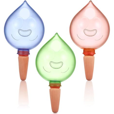 3pièces Globe Arrosage Automatique pour Plantes Insert pour Jardinière Auto-arrosante Bulbe Arrosage Portable Design