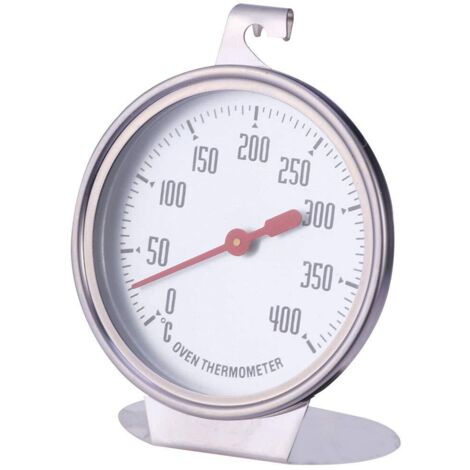 Thermomètre de four, thermomètre de pour grillades/fumoirs, grand afficheur indiquant clairement les températures indiquées pour les cuisines et domestiques (Couleur aléatoire)