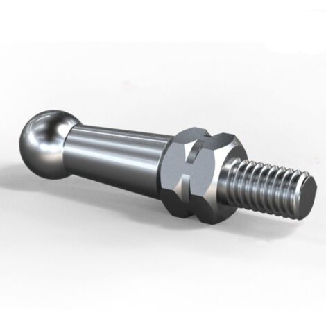 Foot Pegs for Motorcycle, Pedal Floor Nail Screw Motorcycle Universal 6 mm Pedal Limit Bolt High Hardness Stainless Steel Pedal Screw Motorcycle Footrest Accessories, Silver, 30 mm (1/5)