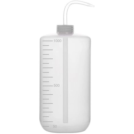 1 Paquet 1000 ml Flacons de Lavage en Plastique à Squeeze avec LDPE Ouverture Etroite, Bouteille D'arrosage à Presser Squeeze Wash Bottle