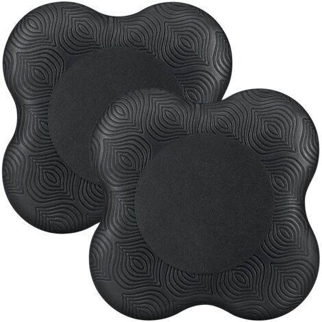 Yoga Genouillère 2 Pièces,Yoga Coussin De Genou Pad Genouillère,Antidérapantsnoires 20 20cm,pour le yoga, au stretching, protégeant genoux et les coudes Convient pour le yoga, le Pilates