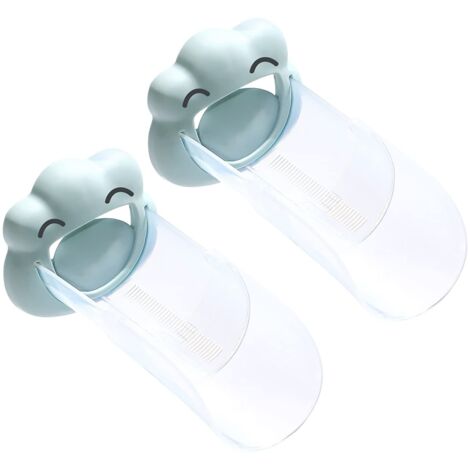 extension robinet, prolongateur robinet, 2 pièces Rallonge de robinet pour enfants en forme de nuage de dessin animé, accessoires de robinet pour enfants avec longueur extensible (bleu clair) (1/5)