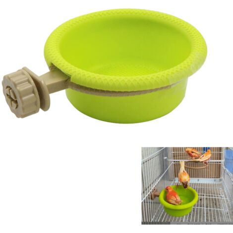 Oiseau Bain Baignoire pour Oiseaux - Animaux Bains Bol Bassin Suspendu Birdbath,Suspendue Fournitures De Cage,Petits Jouet Perroquet Accessoires Perruche Cockatiel Eau Alimentation Plateau